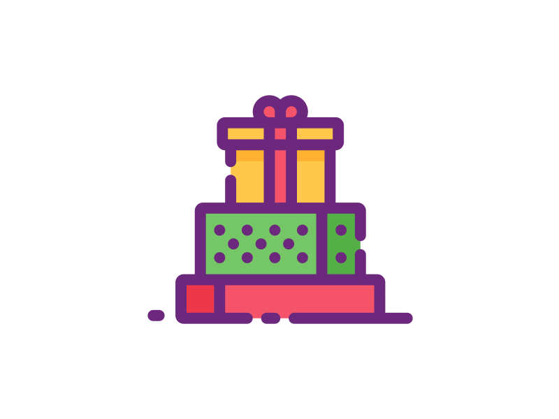 Animated gift boxes
